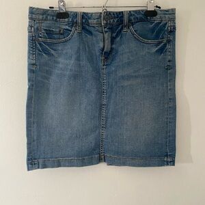 Converse One Star Denim Mini Skirt in Blue